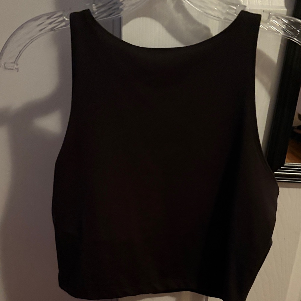 VT Women's Black Crop Top - Picture 3 of 3